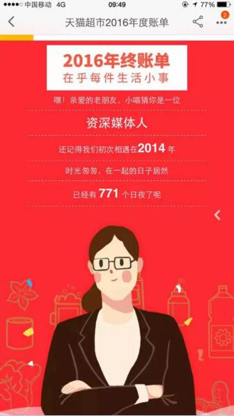 【你收到一份会算命的2016年度账单】