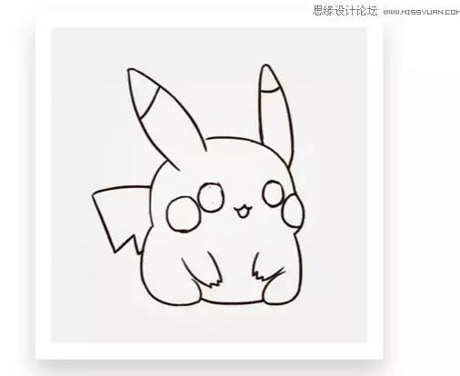【ps绘制3D立体风格的皮卡丘图标】