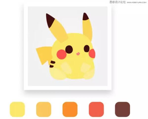 【ps绘制3D立体风格的皮卡丘图标】
