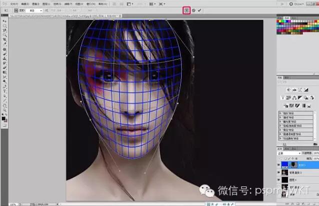 【ps教程：美女面部碎片效果】