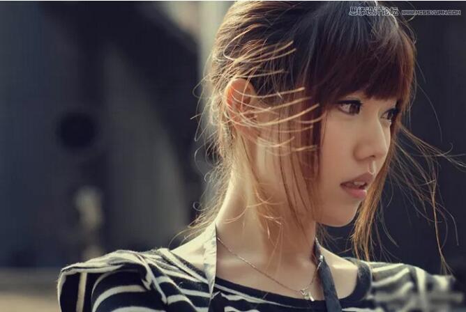 PS打造美女梦幻蓝色调照片教程
