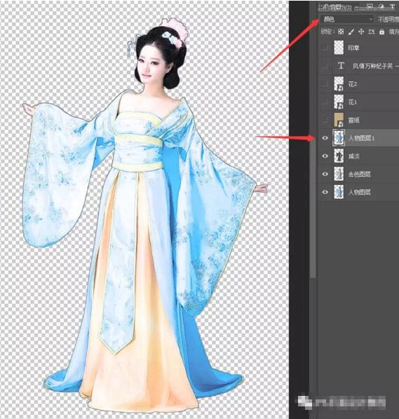 PS制作中国风古典工笔画效果教程